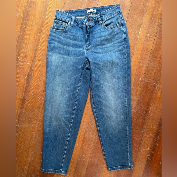 Eileen Fisher Mid-Rise Stretch Ankle Jeans - Picture 1 of 4
